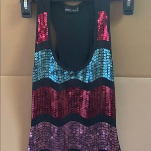Sequin top, size xs